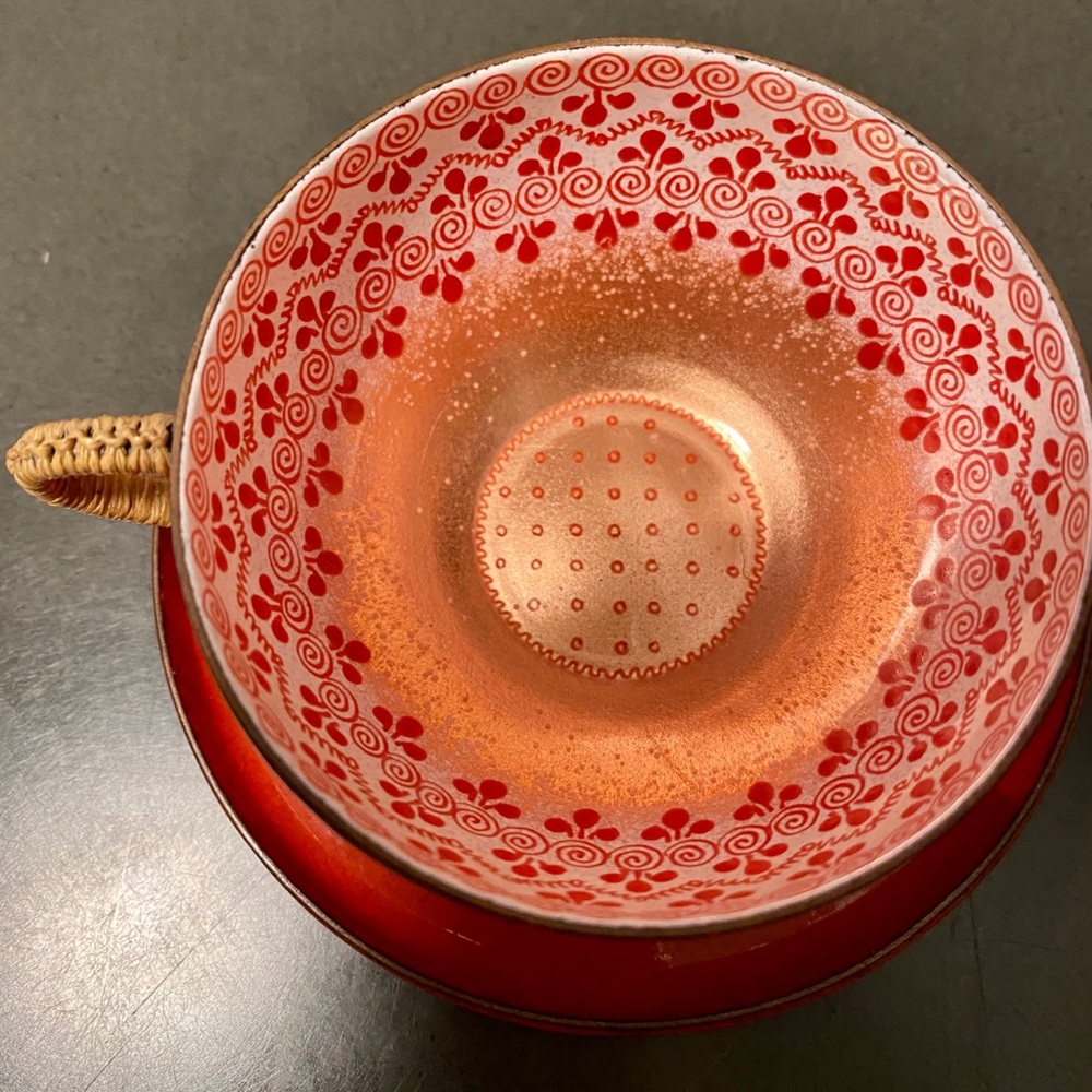 Vintage enamel “Steinbeck Email” teacup
